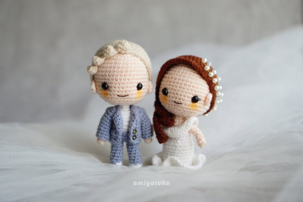 Edward & Elena the Wedding Couple Amigurumi Crochet Pattern