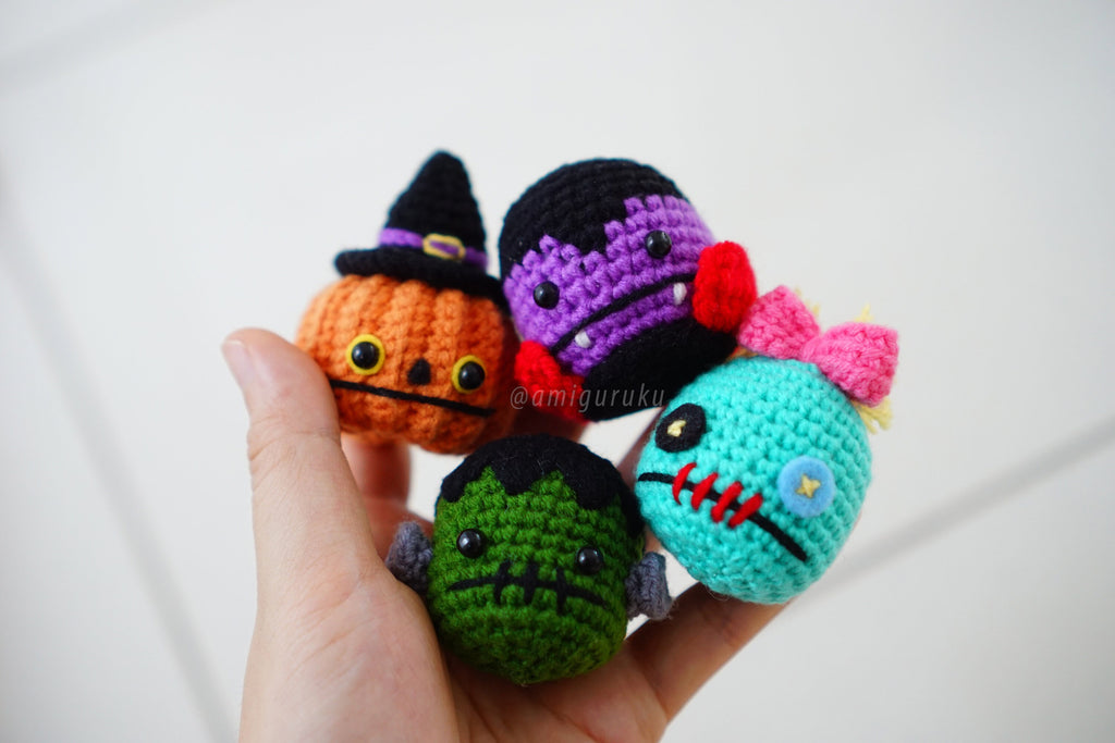 Amiballs Halloween 4in1 Amigurumi Crochet Pattern
