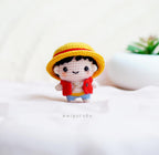 Straw Hat Pirate Amigurumi Doll