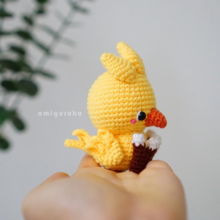 Fantasy Yellow Duck -  Crochet Figurines