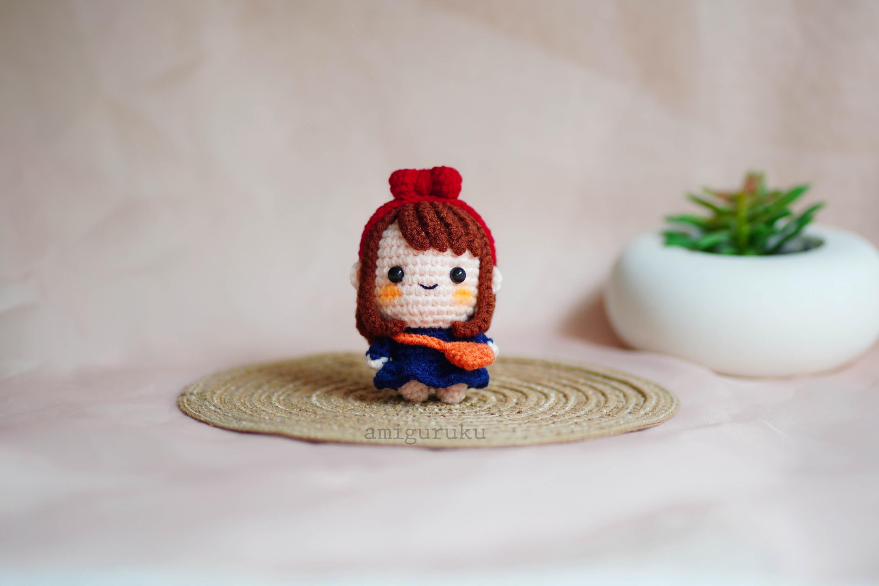 Delivery Girl -  Crochet Figurines