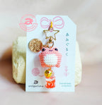 Froggy Salmon Amigurumi Keychain