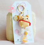 Sling Bag Cat Amigurumi Keychain