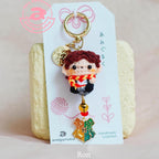 Loyal Red-Haired Friend Amigurumi Keychain