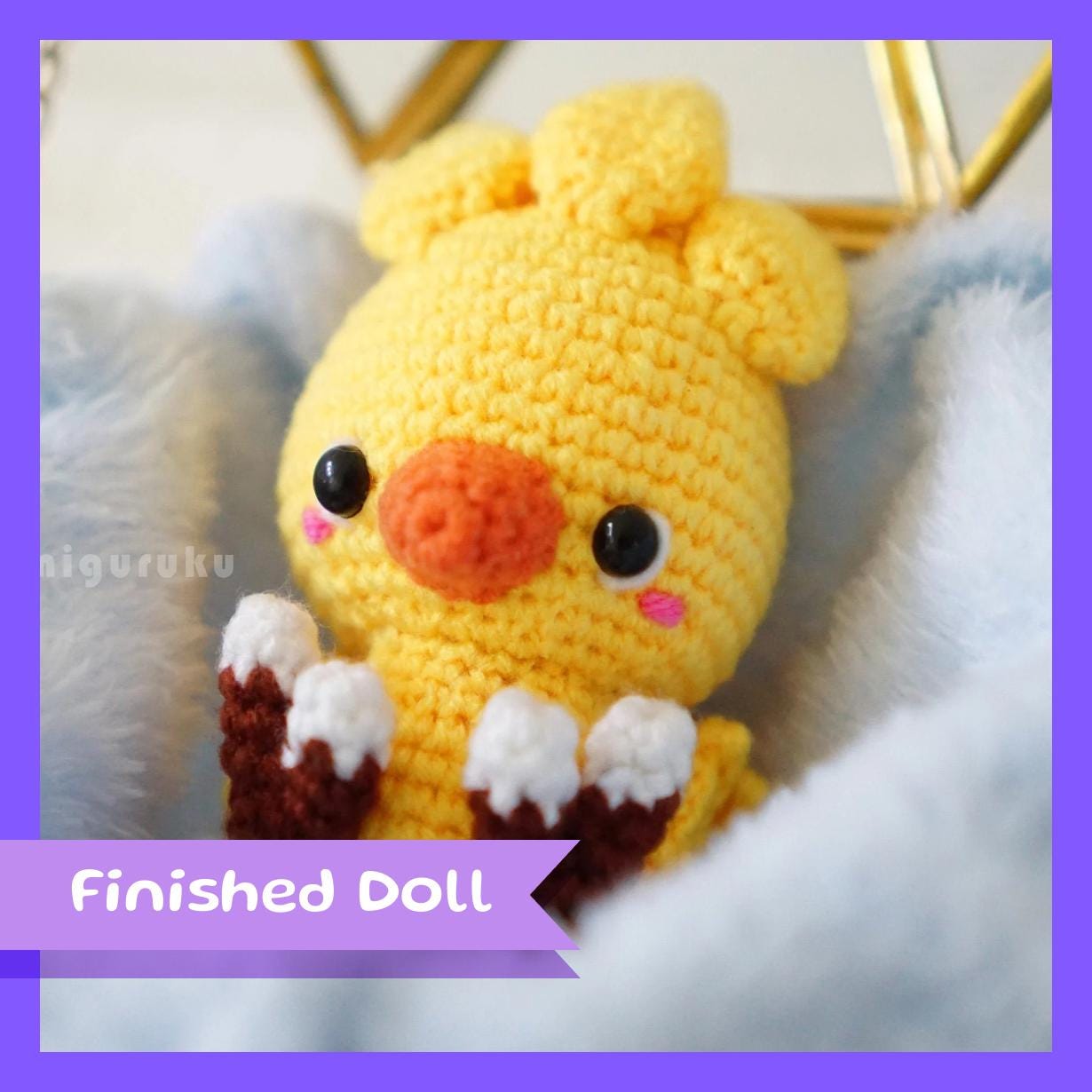 Fantasy Yellow Duck -  Crochet Figurines
