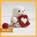 Shiro the Knitting Bear - DIY Crochet Kits