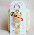 Sling Bag Cat Amigurumi Keychain