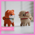 Poodle and Shiba Inu Puppy Amigurumi Crochet Pattern