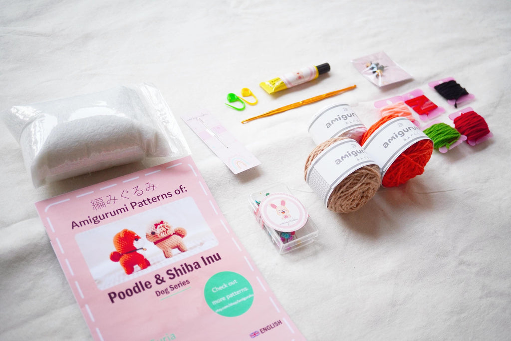 Shiba Inu and Poodle - DIY Crochet Kits