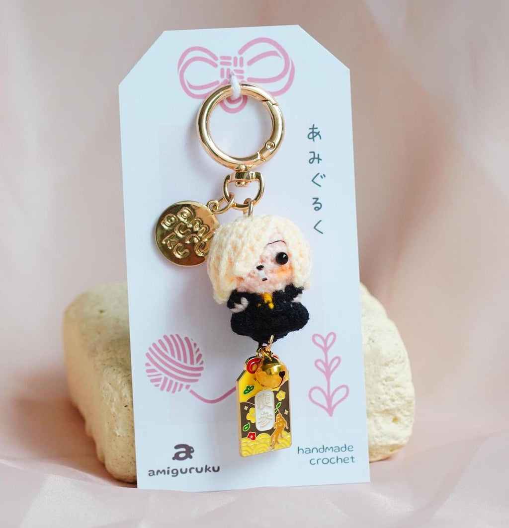 Blond Chef  Amigurumi Keychain