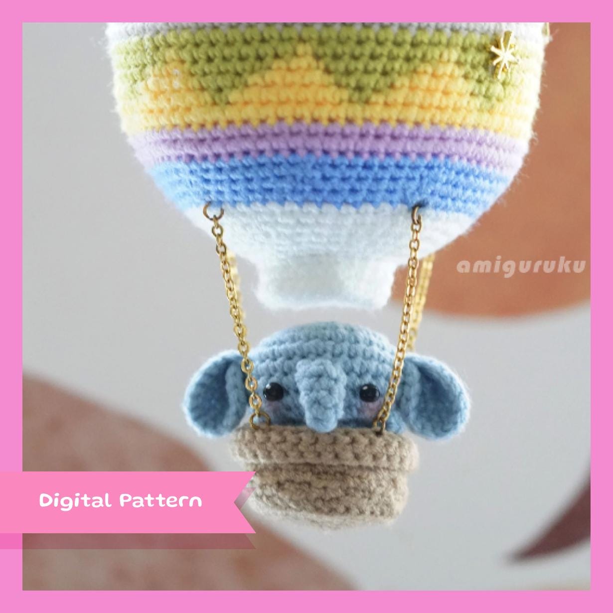 Hot Air Balloon Amigurumi Amigurumi Crochet Pattern