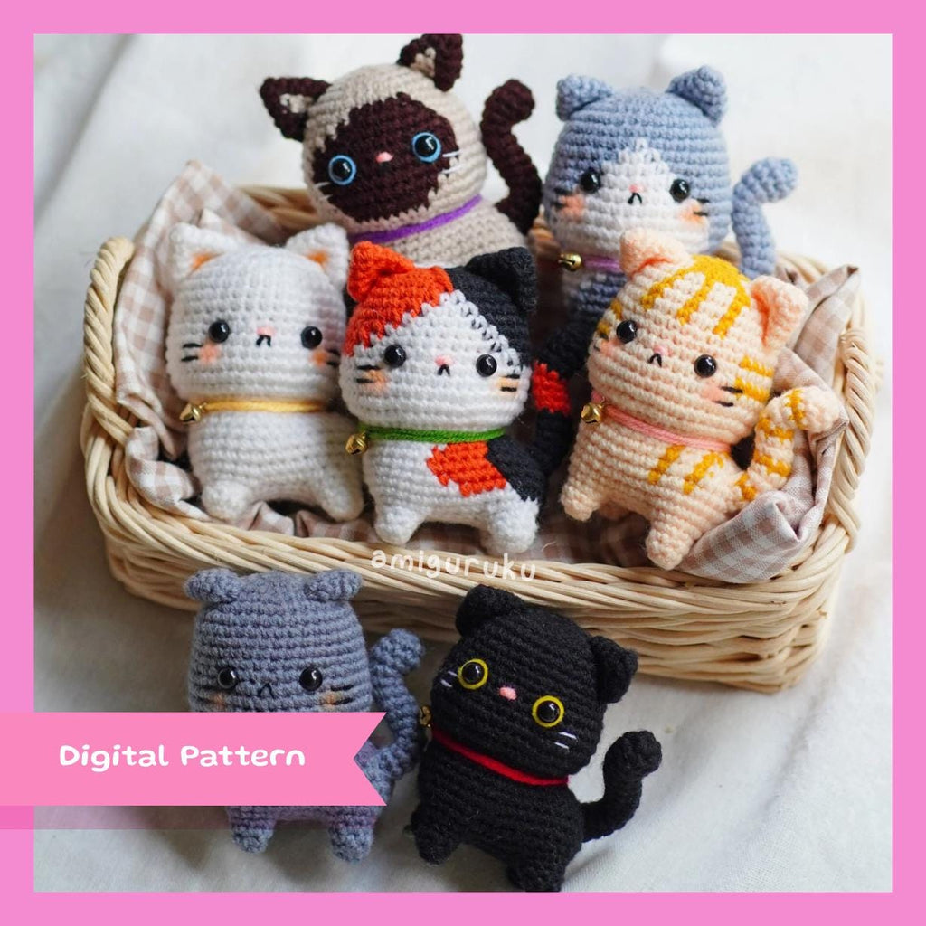 4+1 in 1 Cat Pattern: Calico, Siamese, Tabby, Bicolor