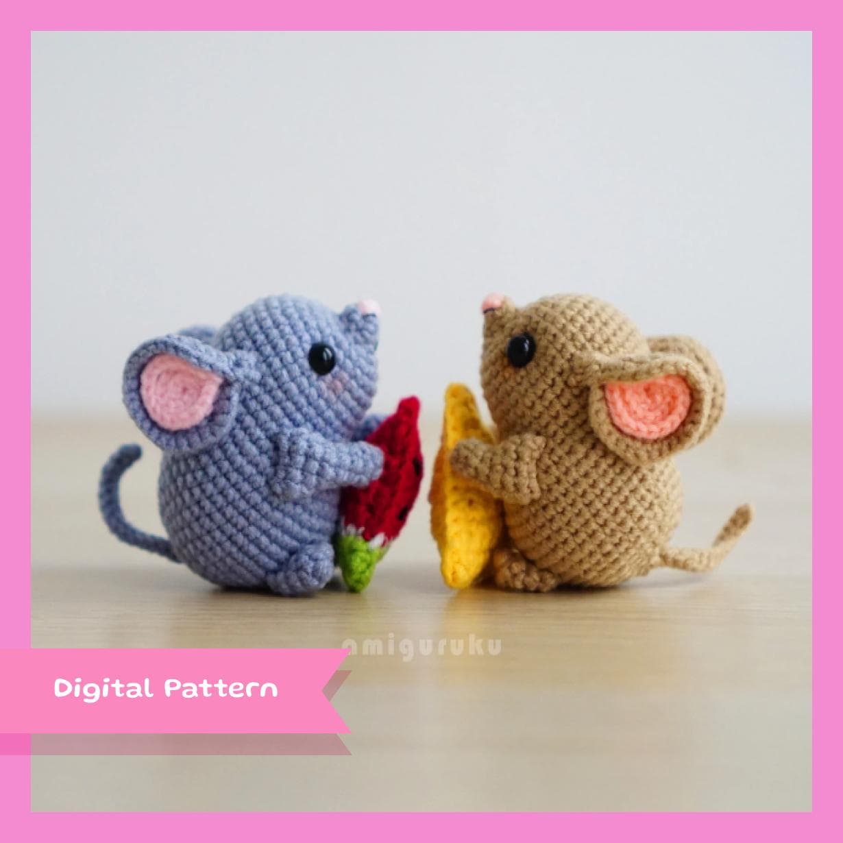 Mochi the Mouse Amigurumi Crochet Pattern