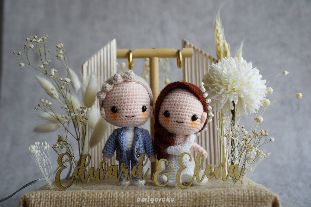 Edward & Elena the Wedding Couple Amigurumi Crochet Pattern