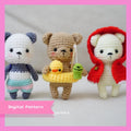 Picnic Bears Amigurumi Crochet Pattern