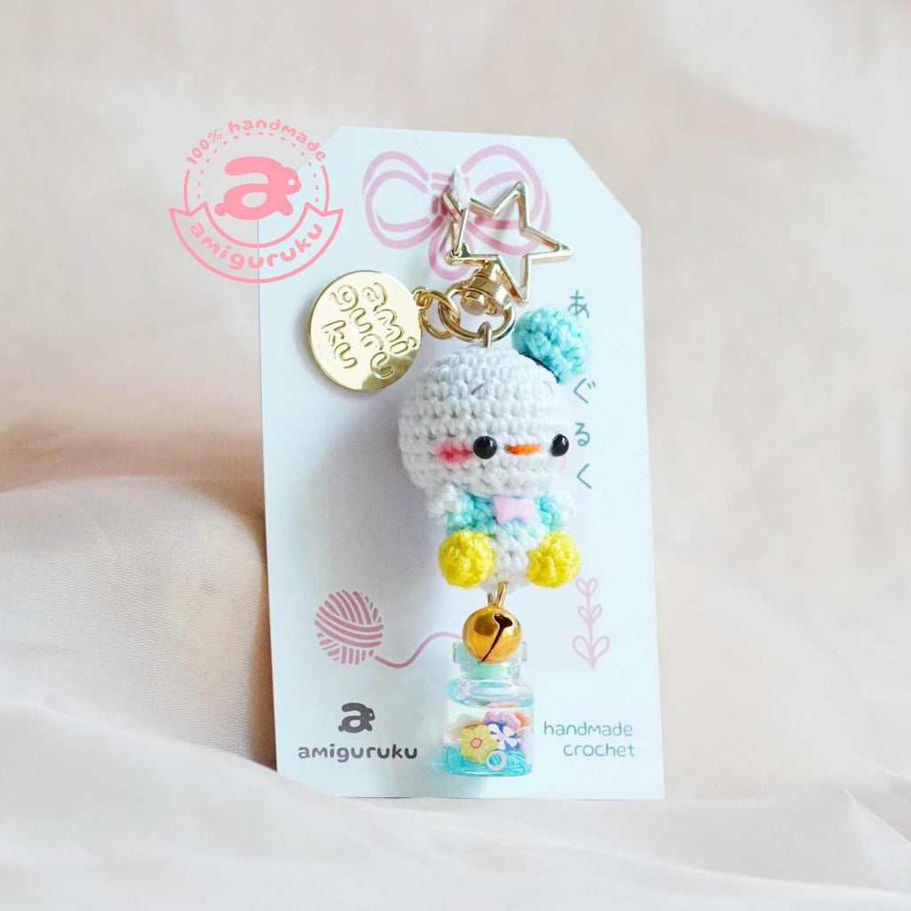 Boy Duck Amigurumi Keychain