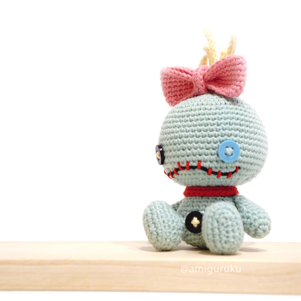 Button Eye Rag Doll Amigurumi Crochet Pattern