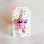 Blue Alien Amigurumi Keychain