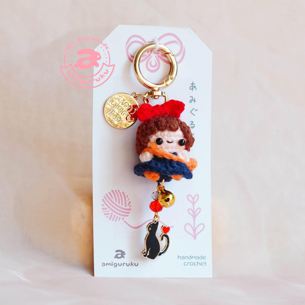 Delivery Girl Amigurumi Keychain