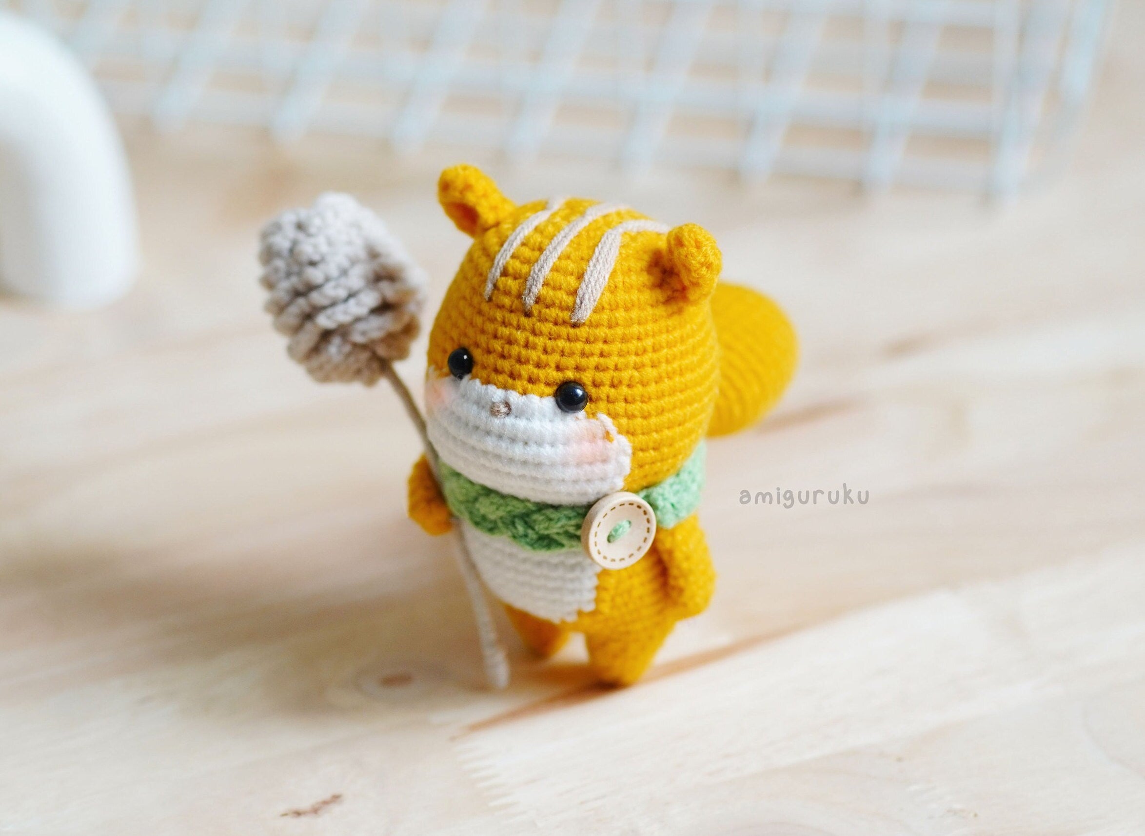 Korin the Squirrel Amigurumi Crochet Pattern