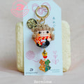 Brilliant Bookworm Amigurumi Keychain