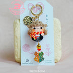 Brilliant Bookworm Amigurumi Keychain