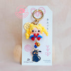 Magical Moon Girl Amigurumi Keychain