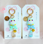 Pink Penguin Beads Amigurumi Keychain