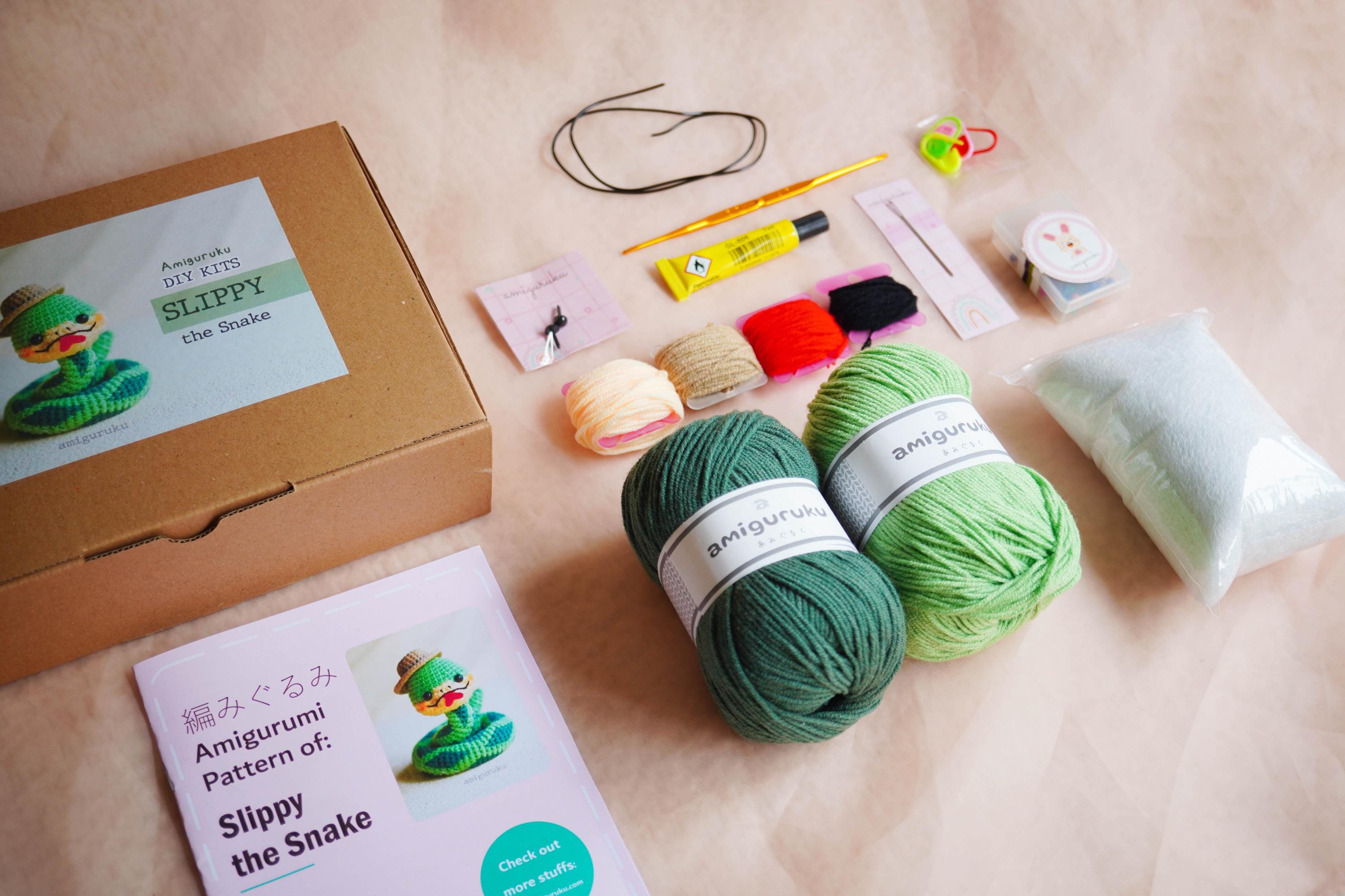 Slippy the Snake Amigurumi DIY Kit