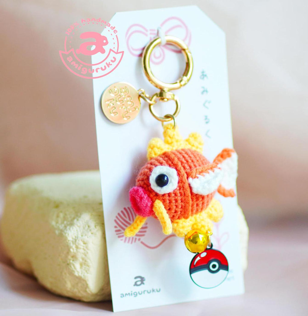 Carp Monster Amigurumi Keychain