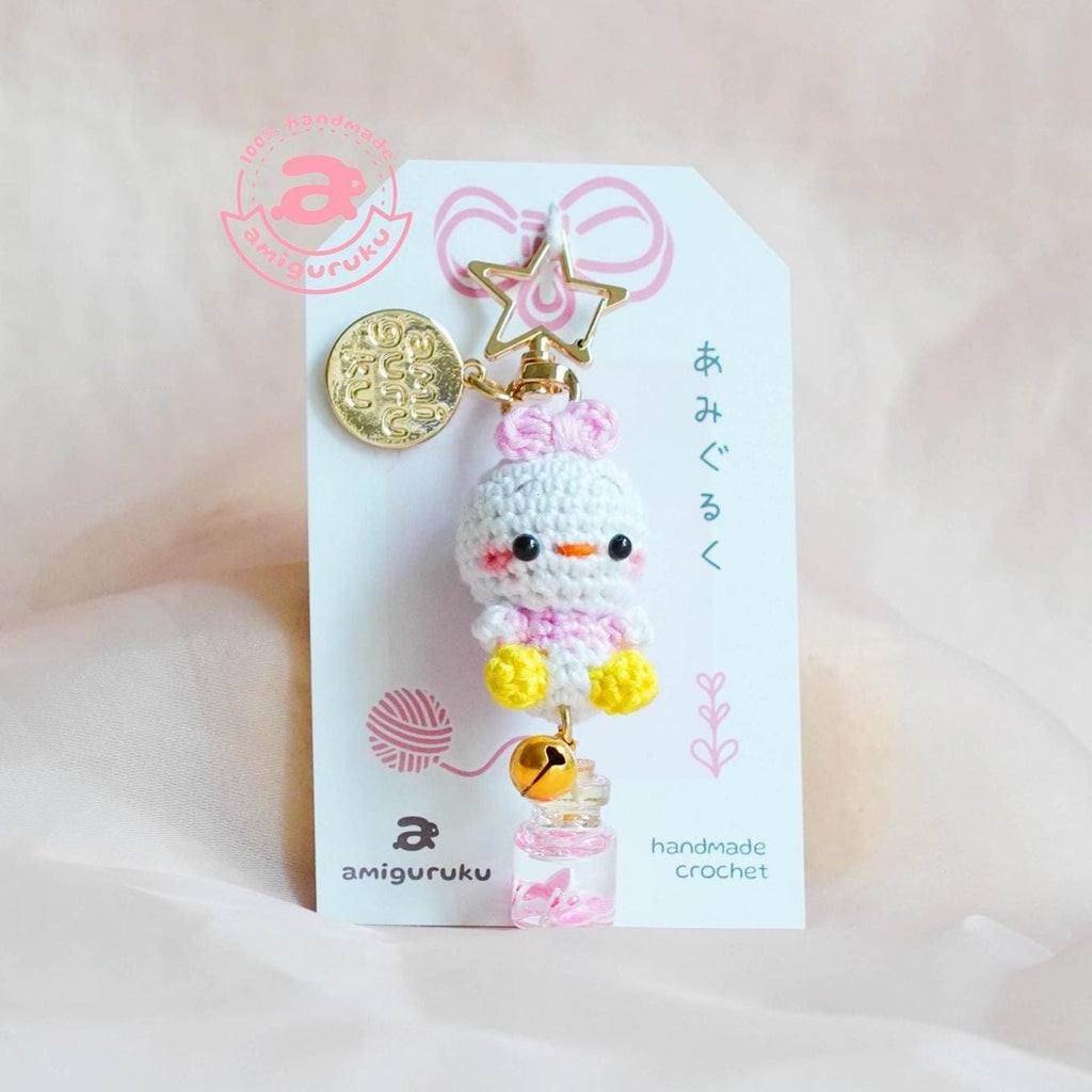 Girl Duck Amigurumi Keychain