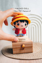 Straw Hat Pirate Amigurumi Doll