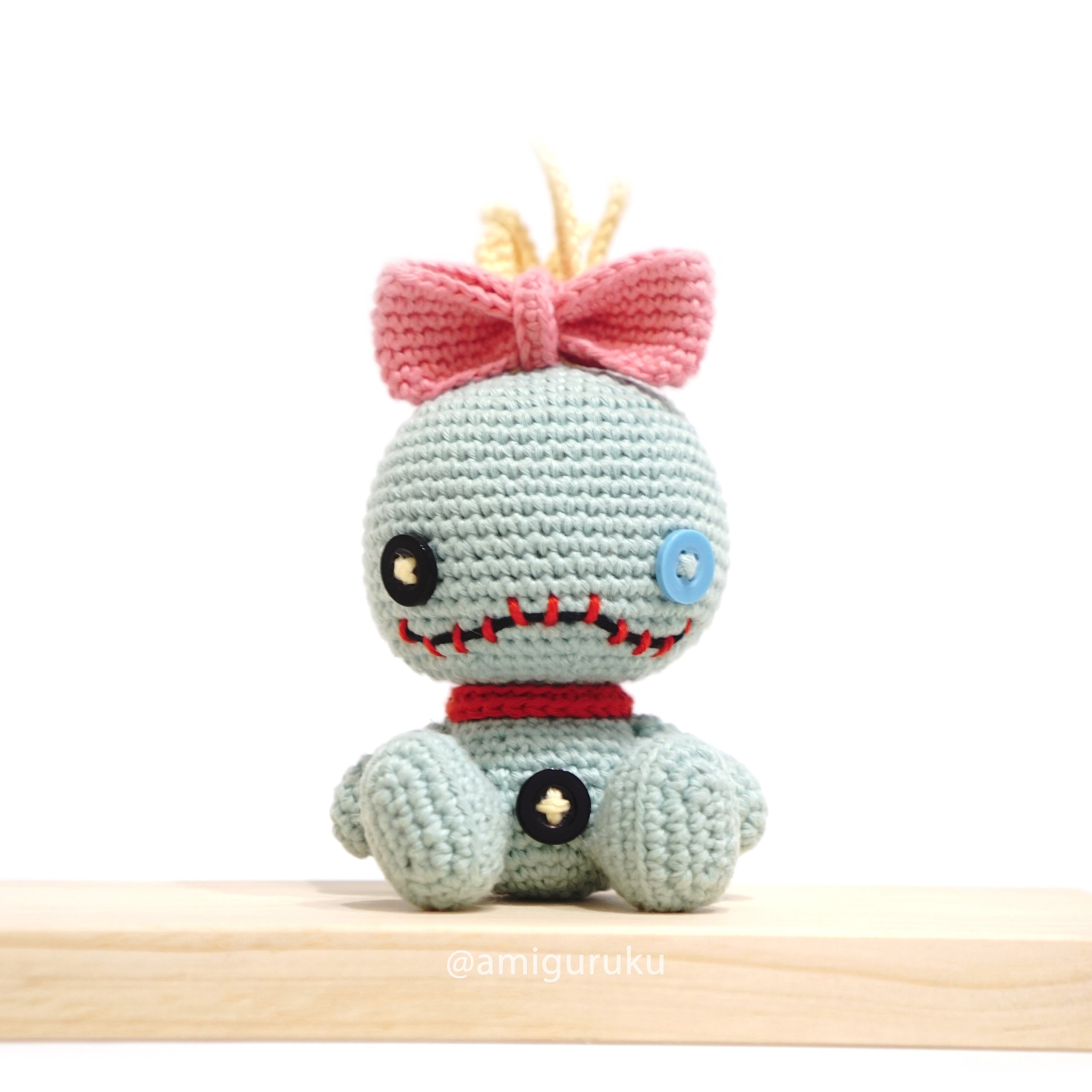 Button Eye Rag Doll Amigurumi Crochet Pattern