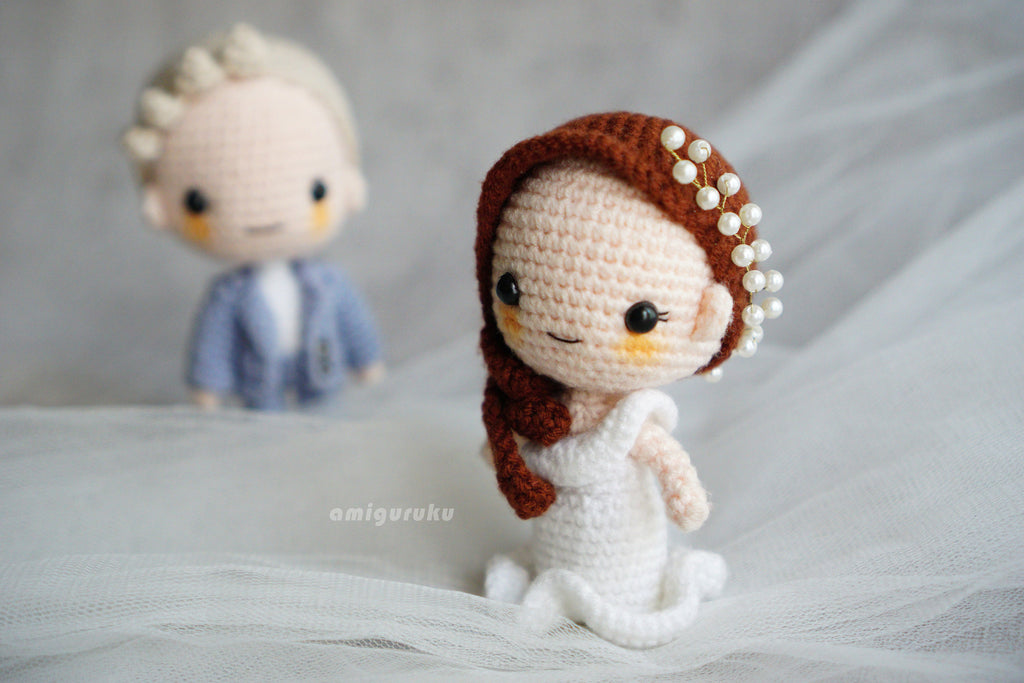 Edward & Elena the Wedding Couple Amigurumi Crochet Pattern