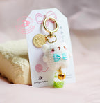 White Velvet Bear Amigurumi Keychain