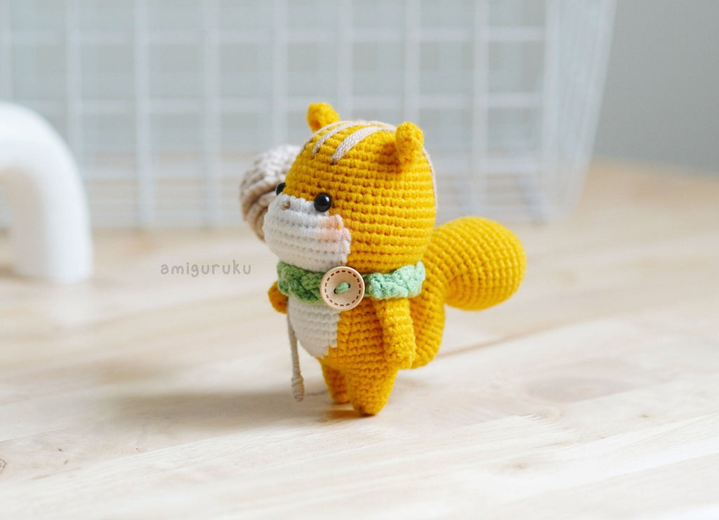 Korin the Squirrel Amigurumi Crochet Pattern