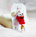 Red Puppet Amigurumi Keychain