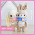 Kiyomi and Cho the Bunny Couple Amigurumi Crochet Pattern