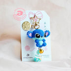 Blue Alien Amigurumi Keychain