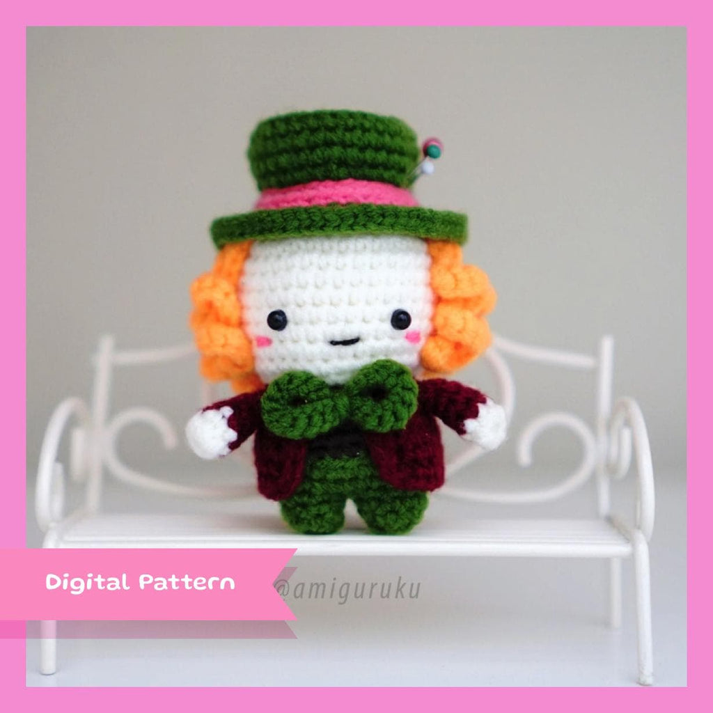 Mad Hatter Amigurumi Crochet Pattern