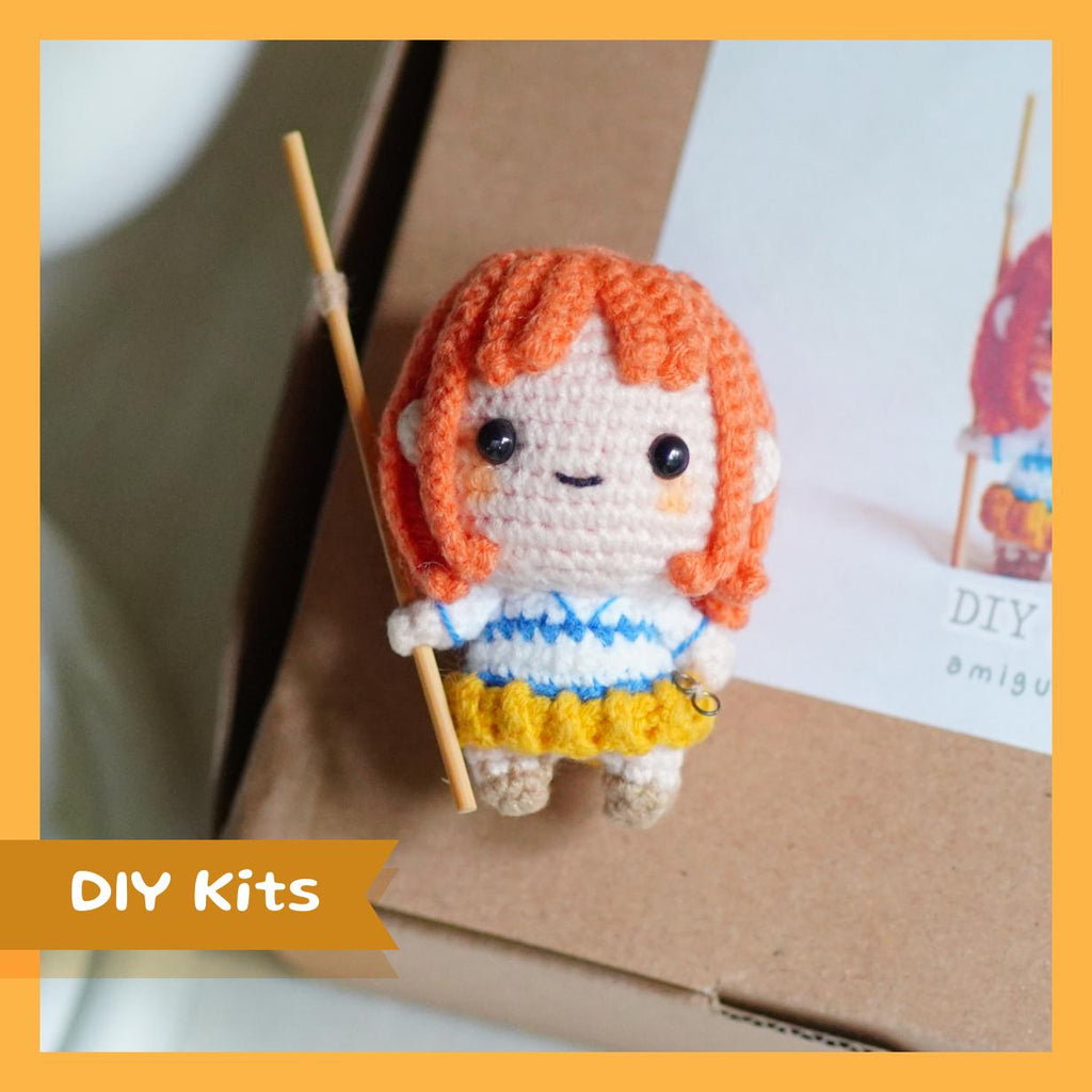 Orange Pirate Gir Amigurumi DIY Kit
