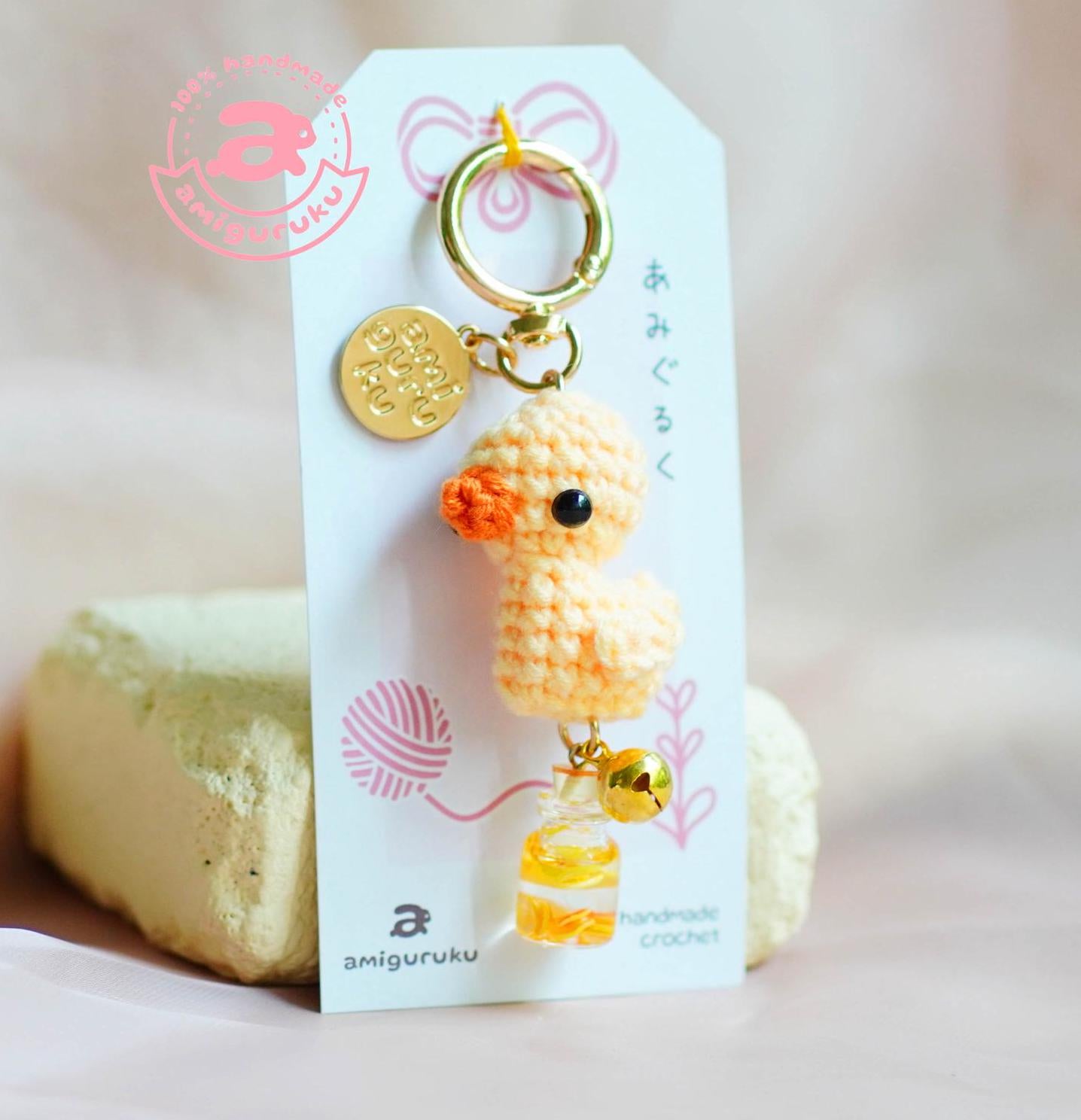 Yarny Ducky Amigurumi Keychain