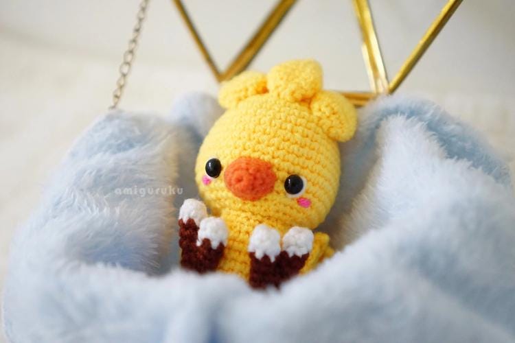 Fantasy Yellow Duck -  Crochet Figurines