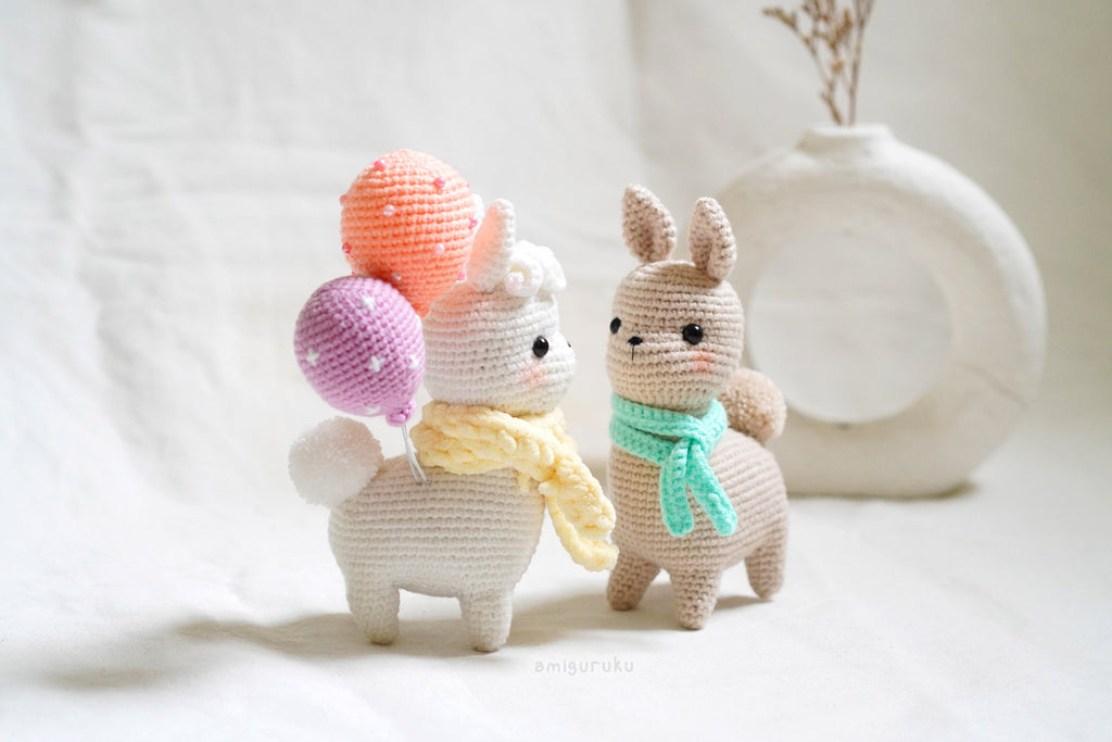 Ruiz & Lucia the Alpacas Amigurumi Crochet Pattern