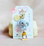 Mini Elephant Amigurumi Keychain
