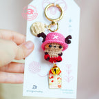Deer Pirate Amigurumi Keychain