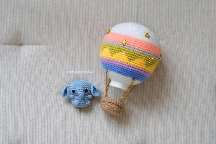 Hot Air Balloon Amigurumi Doll