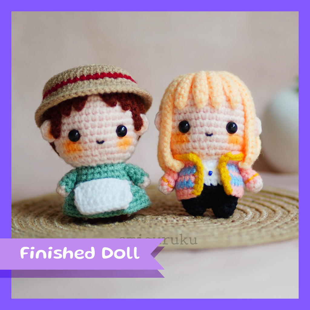Handsome Wizard and Milliner Amigurumi Doll