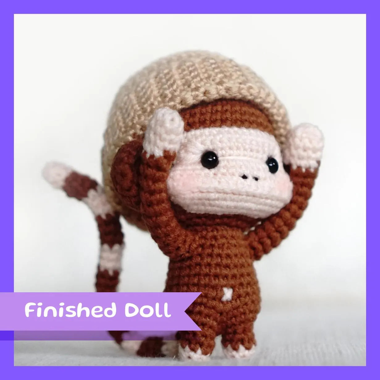 Jesse the Cheeky Monkey Amigurumi Doll