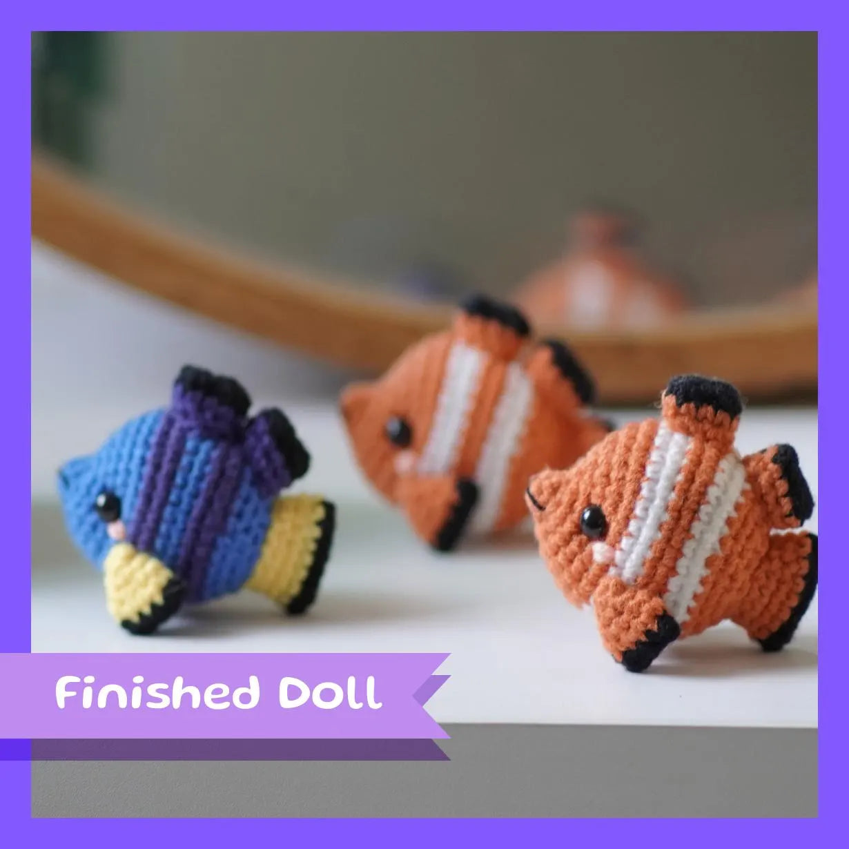 Clown Fish Amigurumi Doll